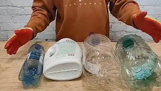 No one has ever recycled plastic bottles like this. The country craftsman showed his tricks