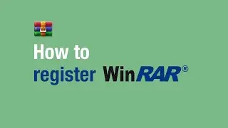 How to register WinRAR - WinRAR Video