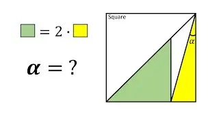 How to calculate the unknown angle in this Math Problem | Tricky GeoGebra Math Problem