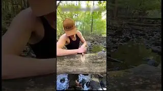 Пилит дерево пластиковым ножом😲