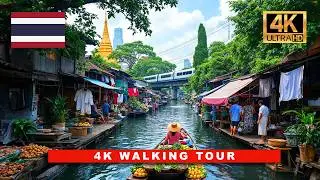 🇹🇭 Bangkok, Thailand 4K Walking Tour - Tropical City Walkthrough | 4K HDR 60fps