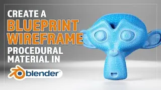 CREATE A PROCEDURAL BLUEPRINT WIREFRAME MATERIAL IN BLENDER