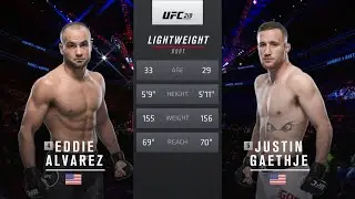 Eddie Alvarez vs Justin Gaethje Full Fight Full HD