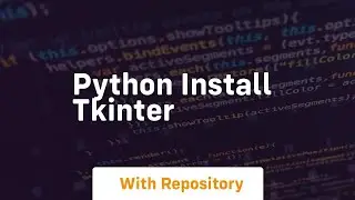 python install tkinter