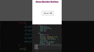 How to make neon button in html css | html css tips 