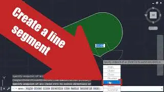 AutoCAD AREA command. Using line and arc segmets to create a bounded area