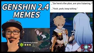 Genshin Impact 2.4 Memes Reaction!