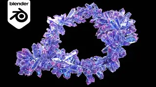 Simple and beautiful crystal particle system in Blender