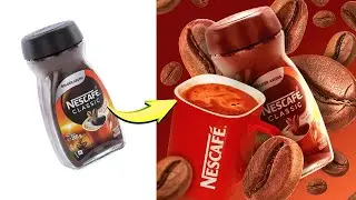 I create Nescafe Product Manipulation in Photoshop 🎯