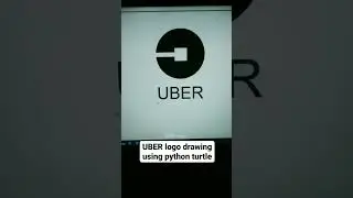 UBER Logo Drawing in Python Turtle | Instagram Reels | 