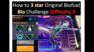 How to 3 star Original Biofuel Bio Challenge Difficulty 4 - Marvel Strike Force
