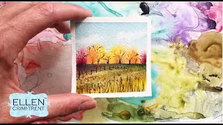 EASY Watercolor Landscape Tutorial for Beginners/ Mini Monday Madness