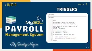 Triggers in Payroll System Part 3 #91