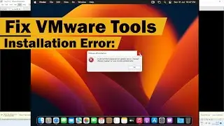 Could not find component on update server VMware tools - Unable to install VMware tools