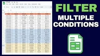 FILTER on MULTIPLE CONDITIONS in Google Sheets