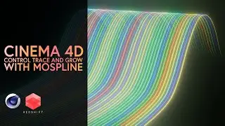 Cinema 4D and Redshift - Make this with Mospline (Follow up)
