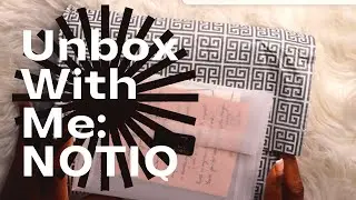 Unbox With Me | NOTIQ | Black Lisse Vegan Matrise Quilted Agenda Cover RINGLESS | Cover Only