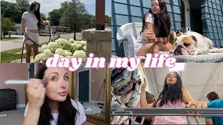 spend the day with me vlog | slow morning, new makeup, thrifting + try on