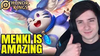 I finally tried MENKI after watching Chinese Pro's destroy with him | Honor of Kings