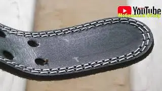 Как  сделать отверстие в кожаном ремне за пять минут!