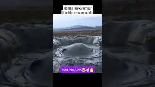 Momen langka lumpur tiba tiba mulai mendidih