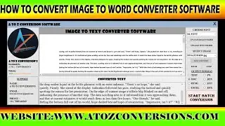 Image To Word Online Converter Software For PC |  Online Image To Word Conversion Software