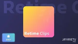 Retime clip - DaVinci Resolve