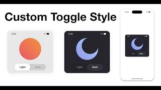 SwiftUI:Dark and Light  Mode Toggle  with Animation