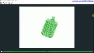 #AutoCAD TUTORIAL 2018   HOW TO SKETCH WATER BOTTLE