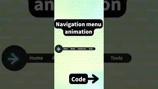 Create a hamburger menu and a navigation bar animation using html and css  #shorts #html #css