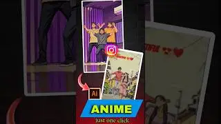 How to convert Cartoon Anime 100% New Trick 🔥|| New app convert to Anime video  