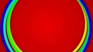 ФУТАЖ  красочные круги на красном фоне
