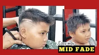 Durasi Cepat || Tutorial Mudah Potong Rambut Mid FADE,