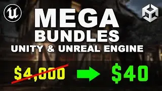 $4,000 Unreal Engine 5 and Unity Asset BUNDLE for ONLY $40 - Limited Time