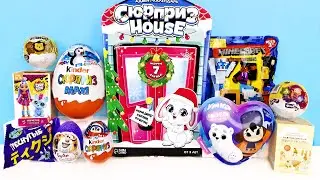 СЮРПРИЗ MIX! Адвент Календарь, Пингвины, УМКА, Фиксики, Буба, Minecraft Unboxing Kinder Surprise