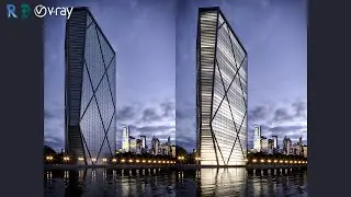 Skyscraper rendering - Revit To 3Dsmax Vray5 Exterior Rendering #3