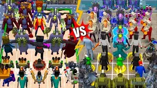 Toilet Monster Merge War Vs Zombie Evolution Battle, Merge Battle Gameplay