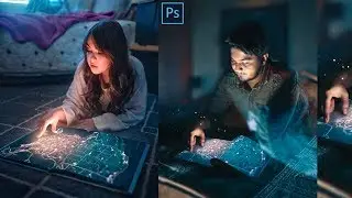 Glowing Map | Calop Style Photo Editing in Photoshop | How to Edit Like Calop in Photoshop cc