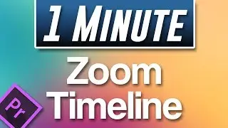 Premiere Pro CC : How to Zoom in on Timeline
