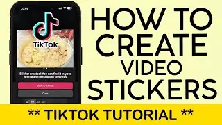How to Create Animated Stickers on Tiktok | Video Stickers on Tiktok Message (2023)