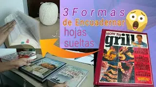 👍 Cómo Encuadernar Revistas, hojas sueltas 3 FORMAS