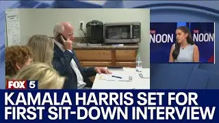 Kamala Harris set for first sit-down interview