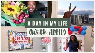 A Day In My Life With ADHD | letting hyperfocus win, floral arranging, grocery haul, rant, & more!