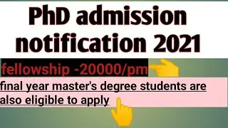 PhD aplication 2021//phd admission notification 2021//phd admission in a private university 2021-22