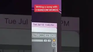 Writing a song with 3 RANDOM WORDS CHALLENGE🎶✨