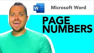 Microsoft Word: Insert and Edit Page Numbers - Quick How To Tutorial - Format Page Numbers