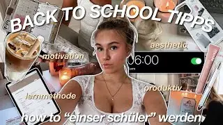 BACK TO SCHOOL TIPPS! lernmethode von einer 1,4 abiturientin 📚 aesthetic & productive 🫶🏻