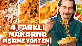 Makarnayı sadece haşlıyor musun? 😲 İşte 4 pişirme yöntemi daha 🍝