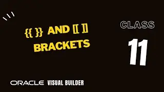 11. Difference between {{ }} flower and [[ ]] square brackets in Oracle visual builder, vbcs