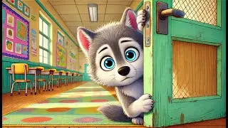 🐺 Сірко і його перший день у школі 📚🐾 - Казка Українською мовою